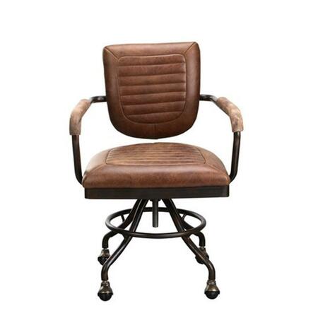 MOES HOME COLLECTION Foster Desk Chair- Light Brown PK-1049-21